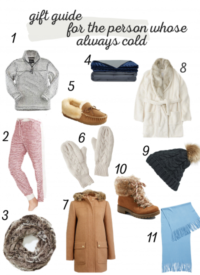 Gift Ideas for the Person Who is Always Cold