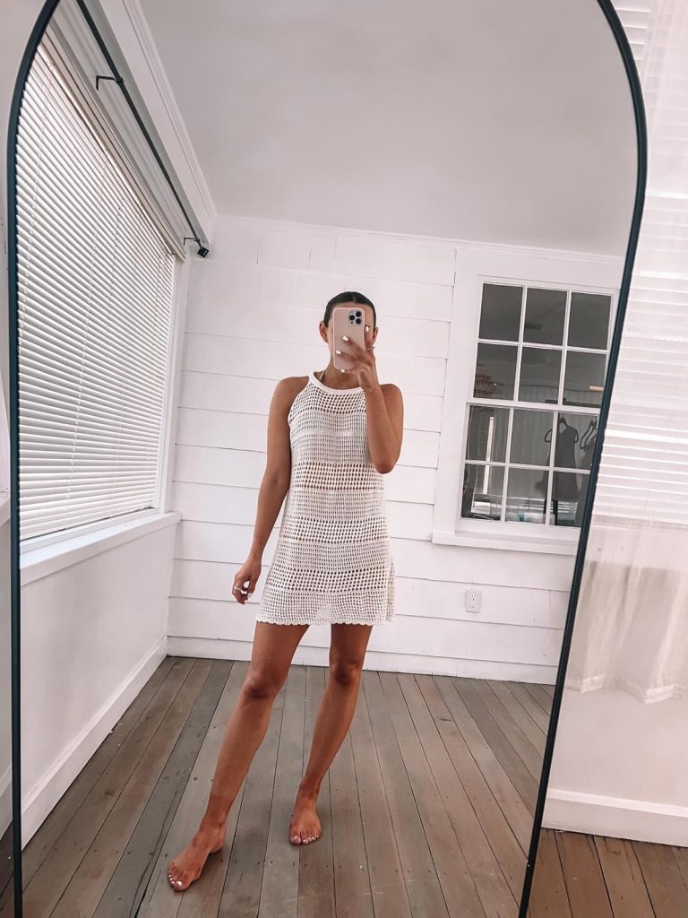 Crochet Halter Cover-Up crochet halter cover-up