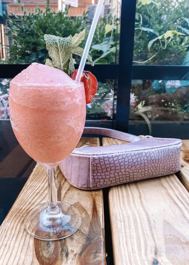 Strawberry Daiquiri from Loreley Beer Garden in NYC