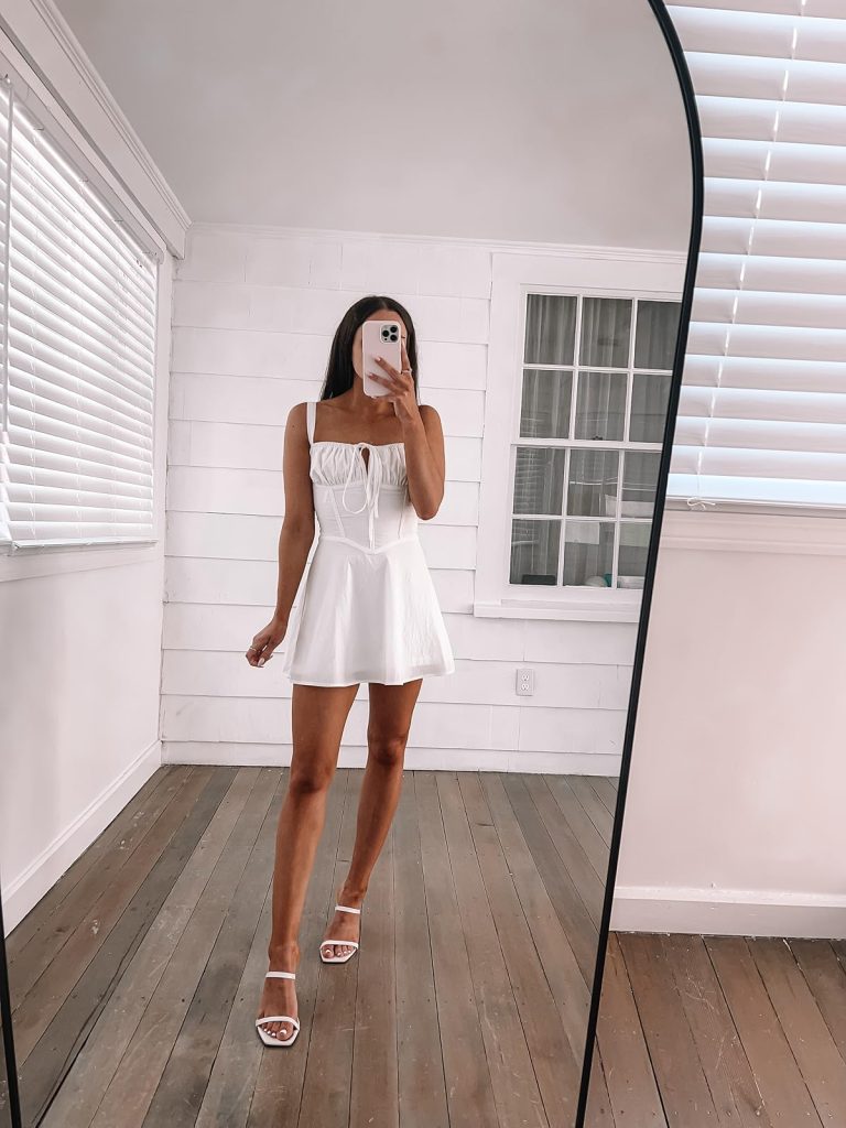 Square-Neck Mini Dress Square-Neck Mini Dress