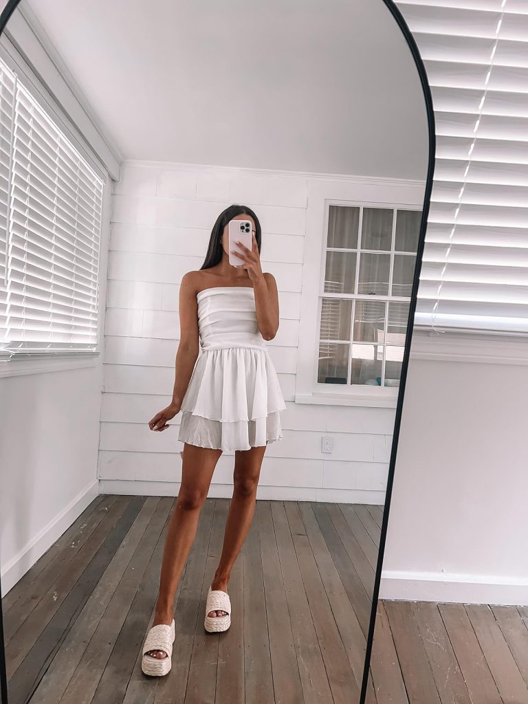 Tube Ruffle Mini Dress Tube Ruffle Mini Dress