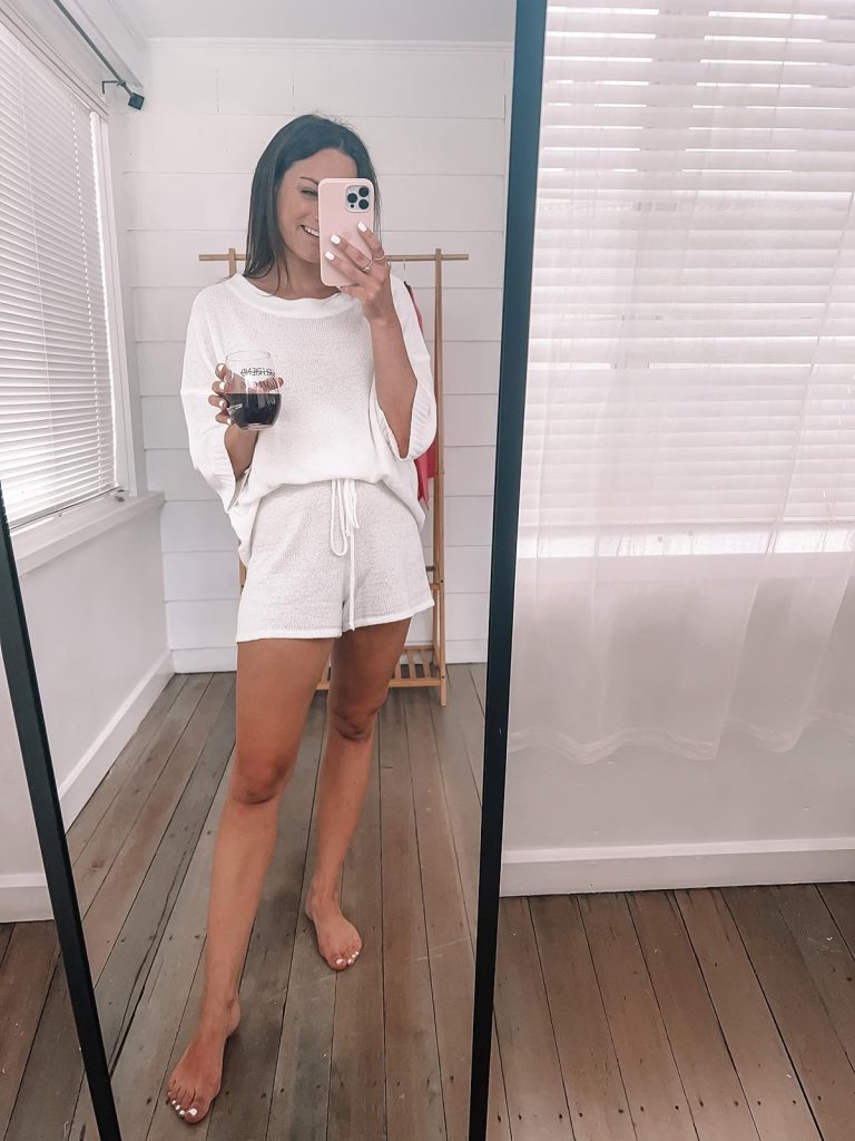 Two-Piece Sweater Set Bridal Outfits from Amazon: Two-Piece Sweater Pajama Set