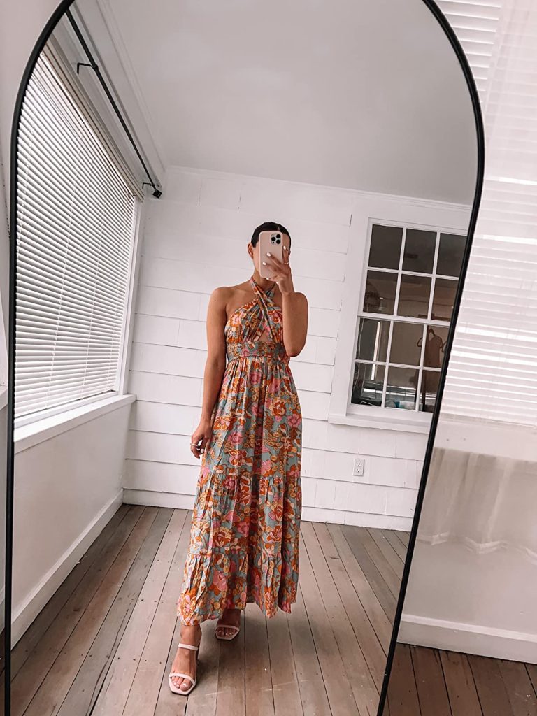 Halter Sleeveless Maxi Dress