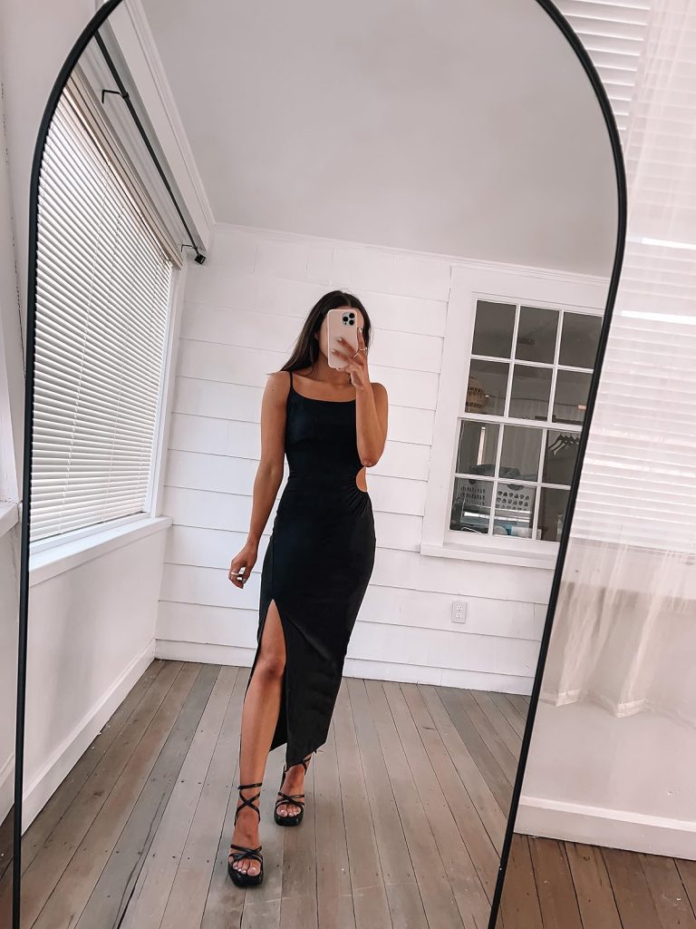 cut out dress with slit cut out dress with slit