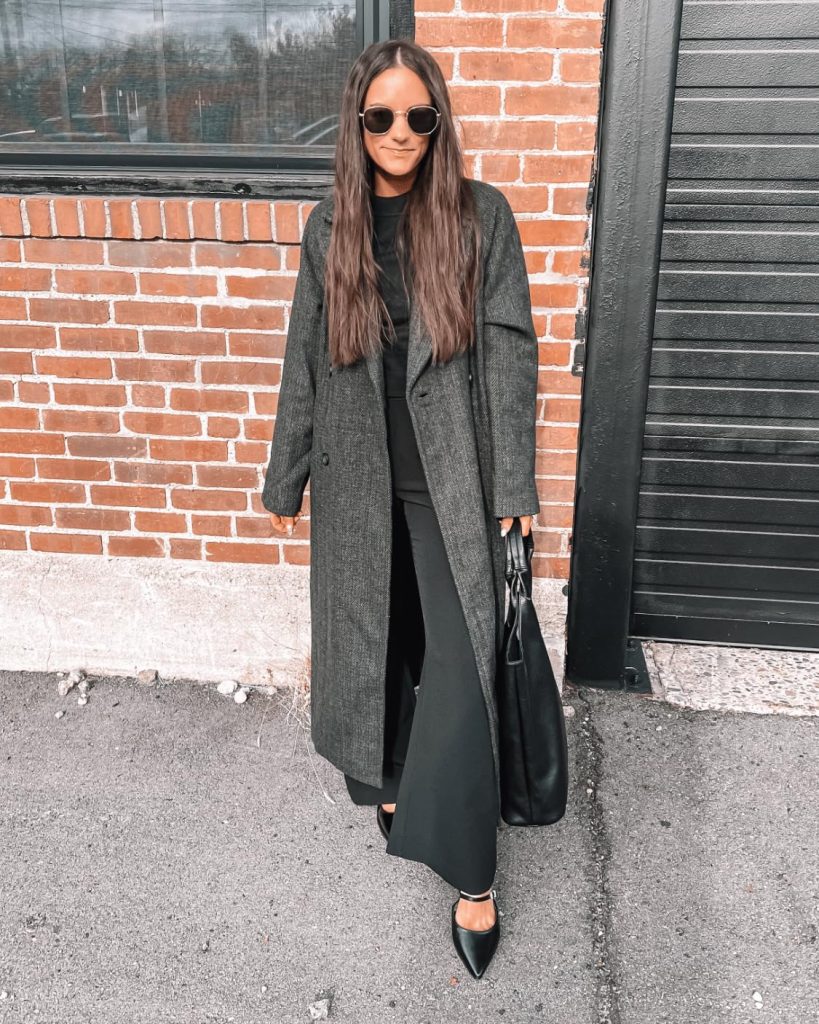 Long Overcoat Fall Work Outfits