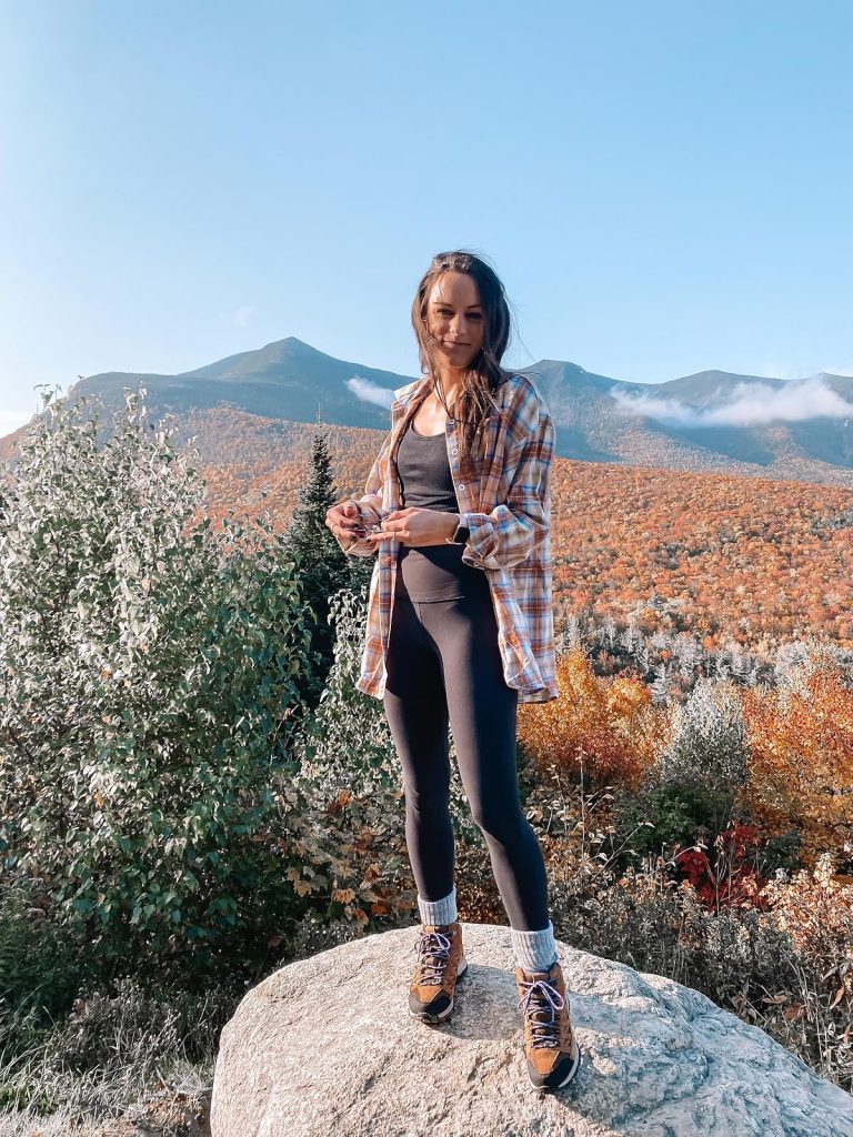 flannel and leggings hiking outfit flannel and leggings hiking outfit