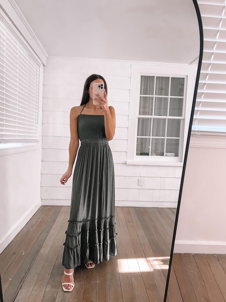 Backless Boho Maxi Dress