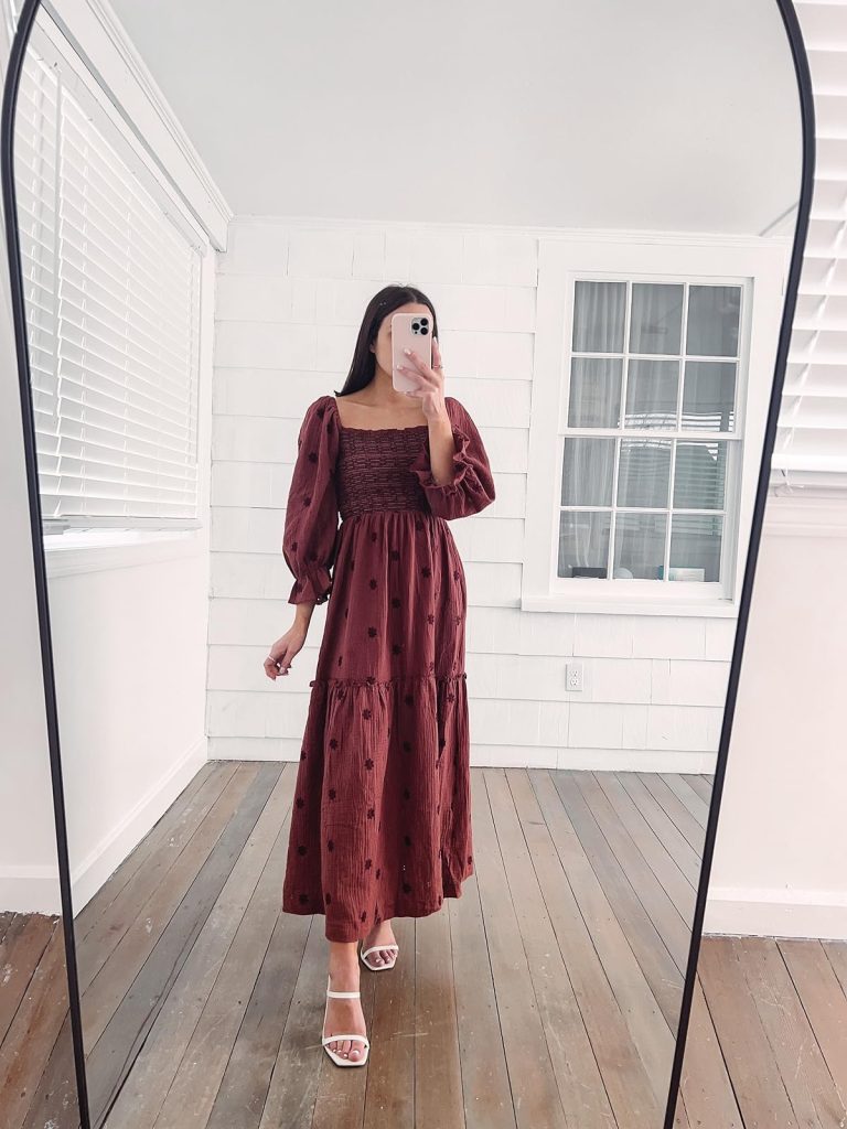 Embroidered Maxi Dress