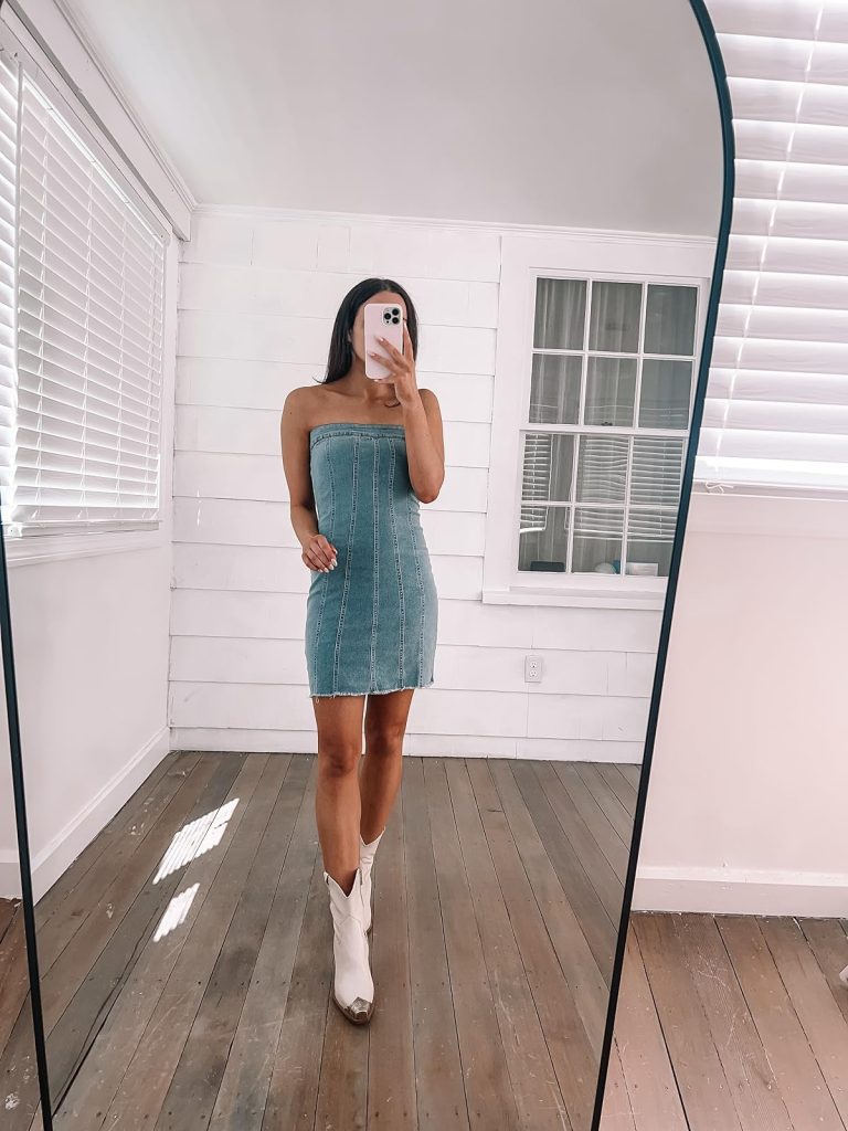 Strapless and Sleek outfit
