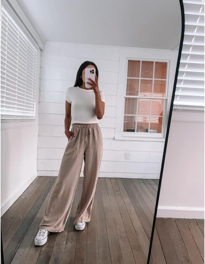 Lightweight Linen Pants Summer Capsule Wardrobe