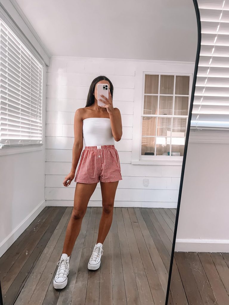 Lounge Shorts with Hi-Top Sneakers