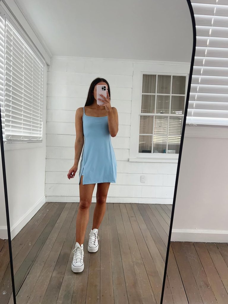 Tennis Dress and Sneakers