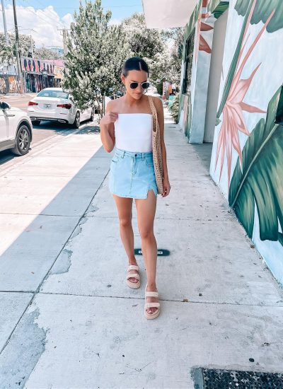 12 Jean Skirt Outfits to Copy this Season