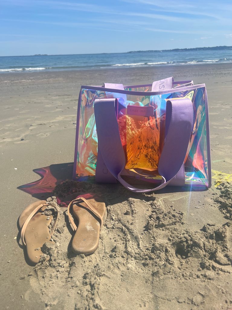 Neutral Flip Flops Beach Bag Essentials