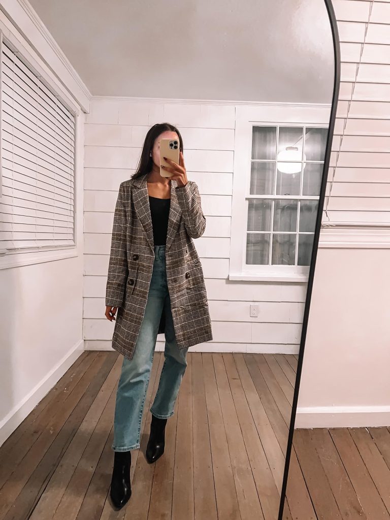 Long Blazer Coat | What to Wear with Blue Jeans