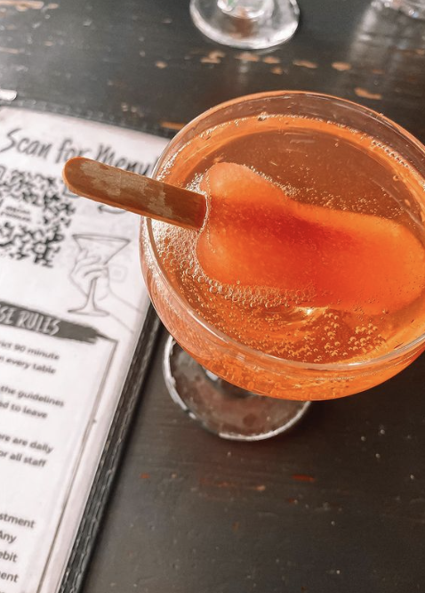 Things to do in NYC: The Mean Fiddler orange popsicle drink