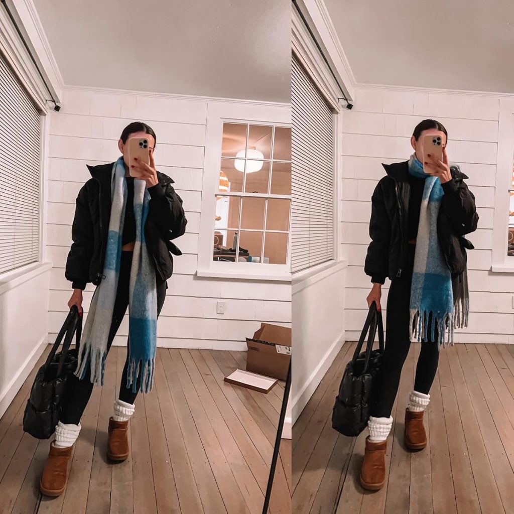Scarf winter outfit