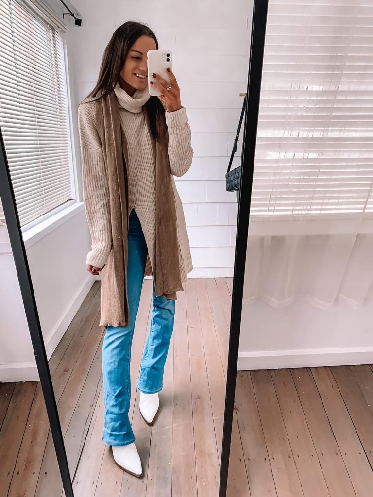 tunic sweater with jeans